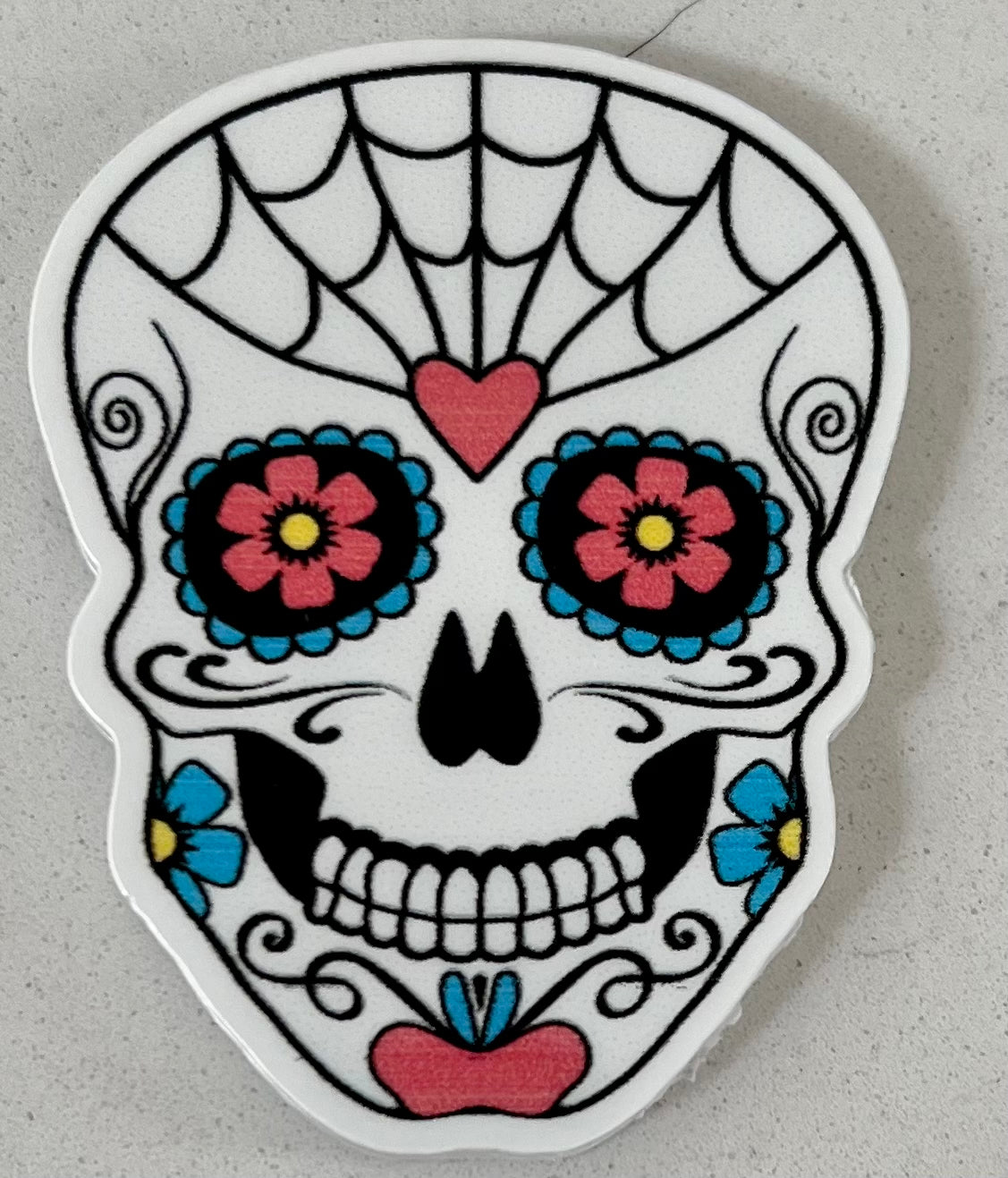 Dia de los Muertos skull sticker