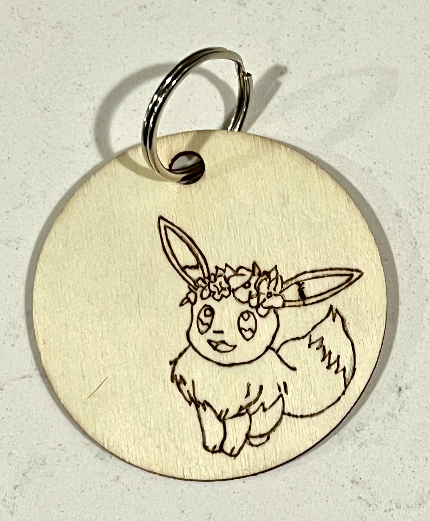 Eevee Keychain (Can be personalized)