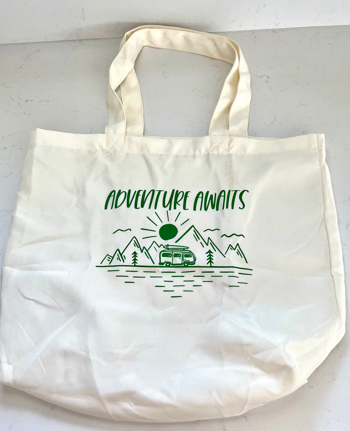 Customized adventure tote bag